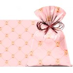 SACO URSINHO BOTONE ROSA 25X37 C/50